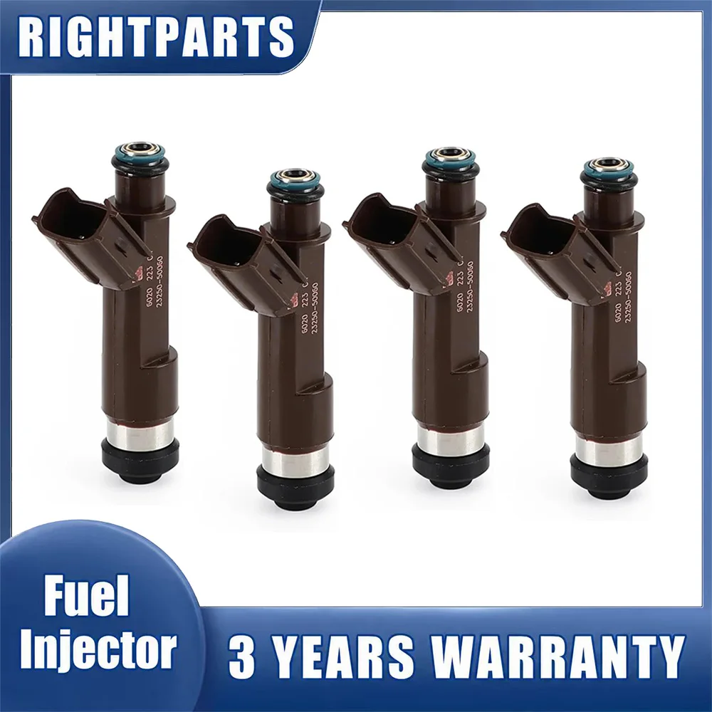 4X 23250-50060 Fuel Injectors For Toyota Tundra Sequoia 4runner LAND CRUISER Gx470 Lx470 4.7L 2005-2009  23250-0F020 23209-50080