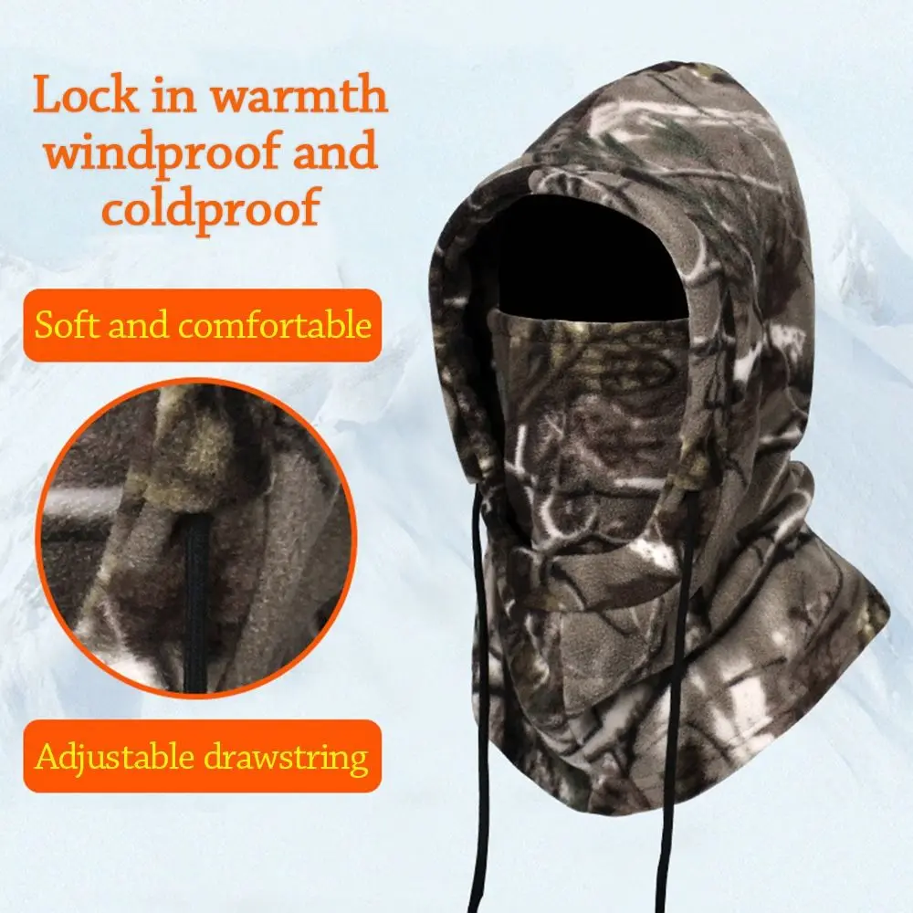 

Fashion Polar Fleece Winter Hat Winter Warmer Full Face Balaclava Windproof Men Bonnets Winter