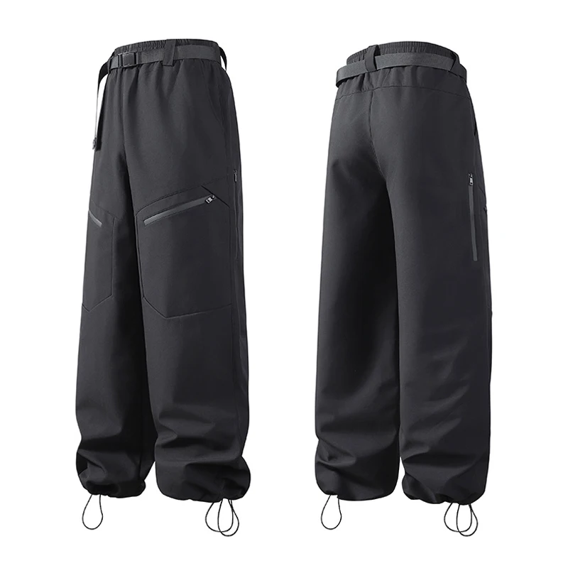 Pantalones de asalto de Montañismo al aire libre de otoño, ropa de trabajo informal para hombres, pantalones de pierna recta, pantalones de secado rápido de terciopelo de tres pruebas para jóvenes