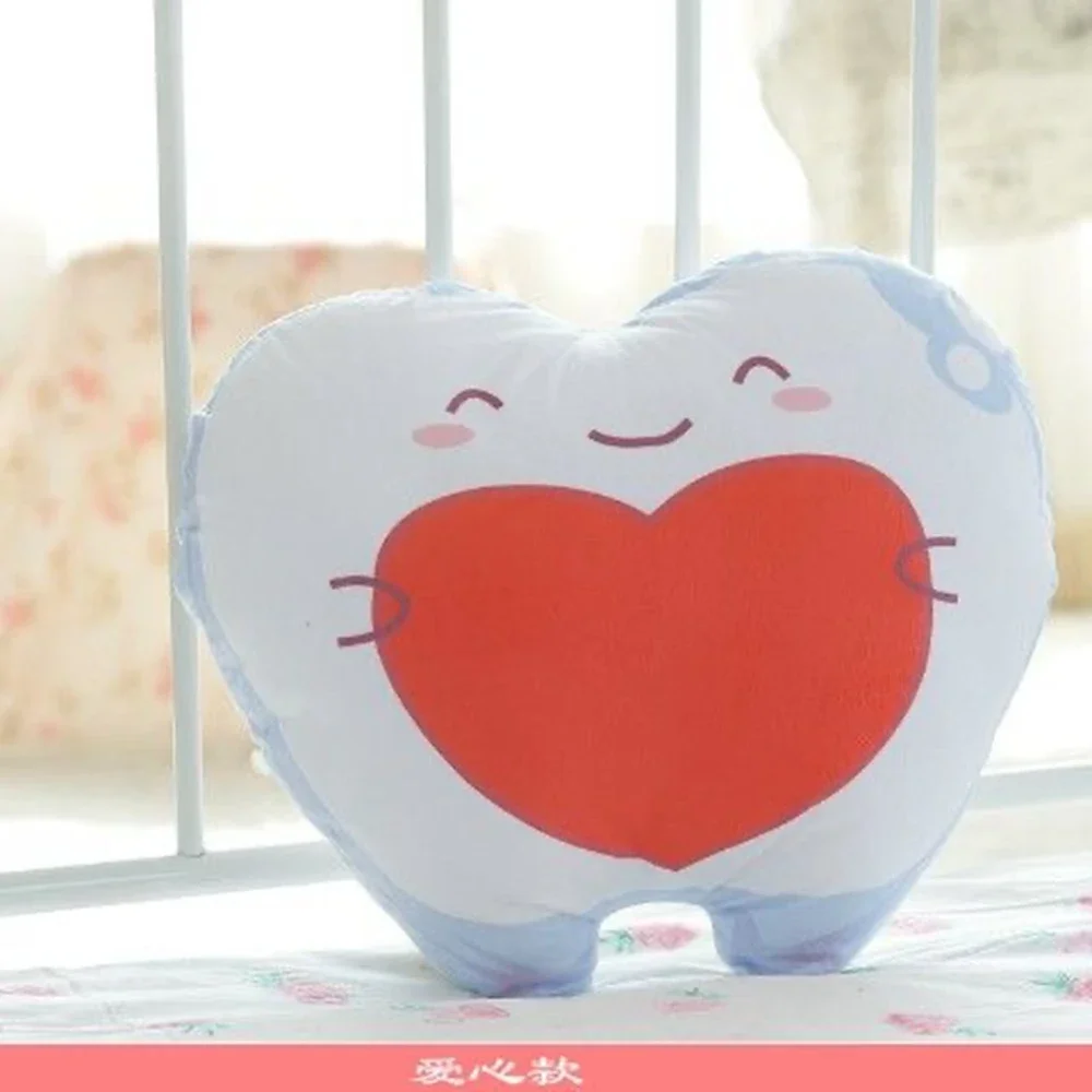 30CM Creative Teeth Plush Toy Throw Pillow Cute Smiling Teeth Children Soft Gift Pillow Core Can Be Dismantled And Washed