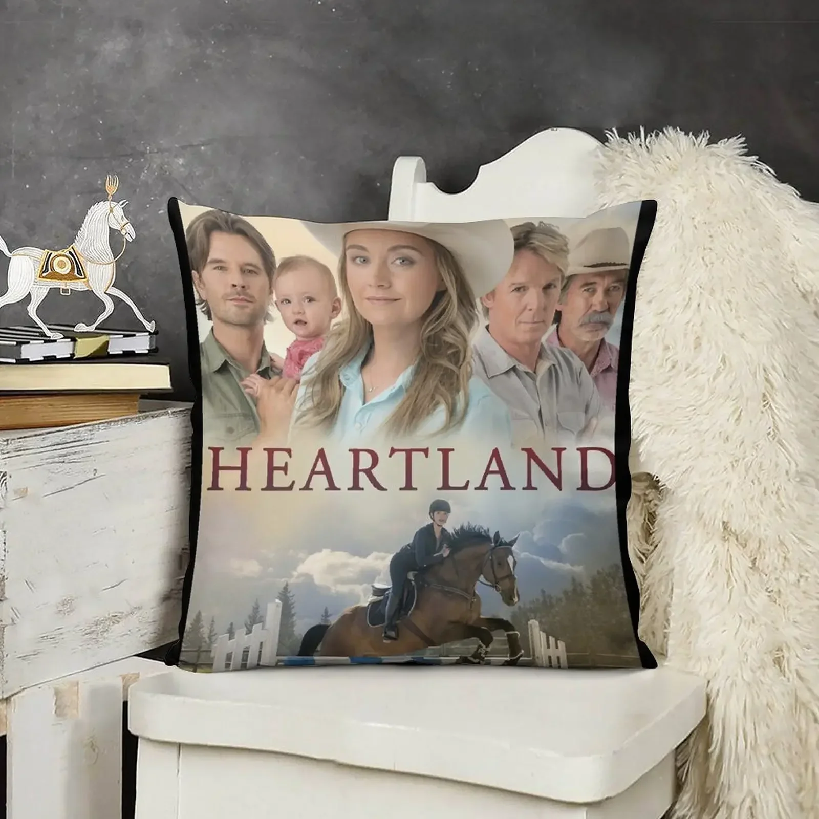 Heartland clássico lance travesseiro fronha almofadas para crianças natal almofadas capas travesseiro decoração travesseiro