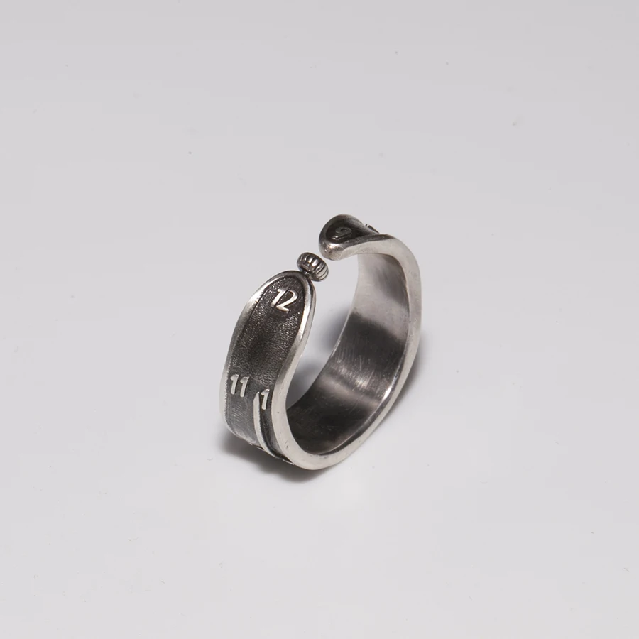 

Original Design 925 Sterling Silver Ring Men's Index Finger Single Creative Personality Ring Fashionable Jewelry Accessory