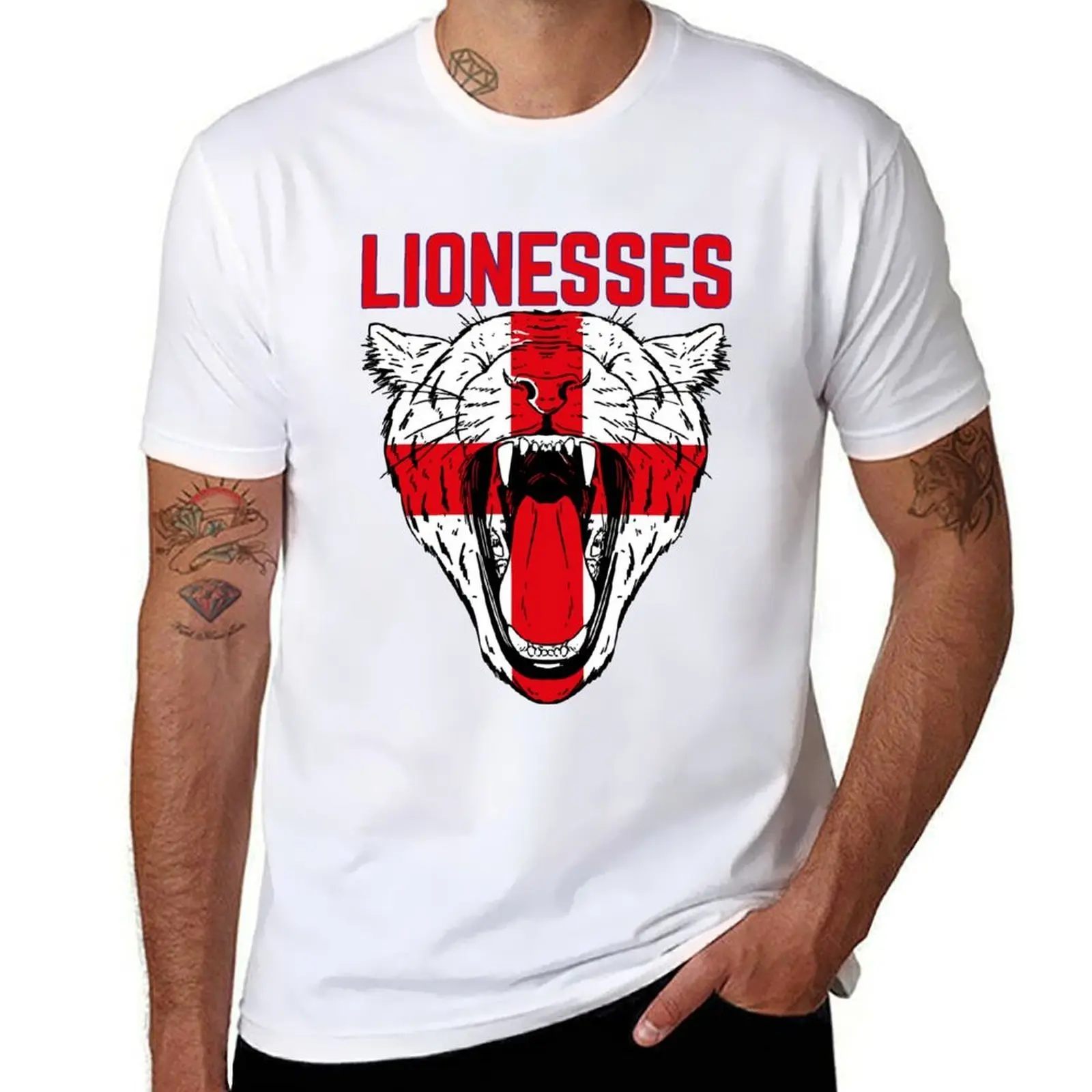 

England's Lionesses Euro Football England Football Team T-Shirt man t shirts for men casual cotton t shirt man T-shirt