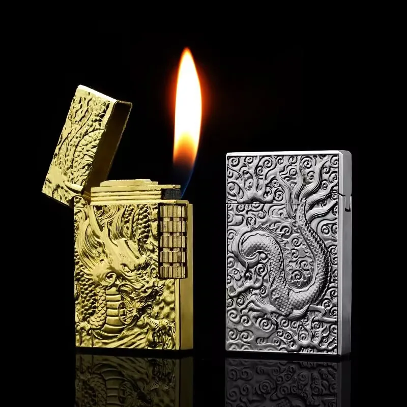 

Inflatable Lighter Gas Flint Lighter Butane Metal Relief Wave Sound Cigarette Lighter Smoker Gift Cigarette Accessories