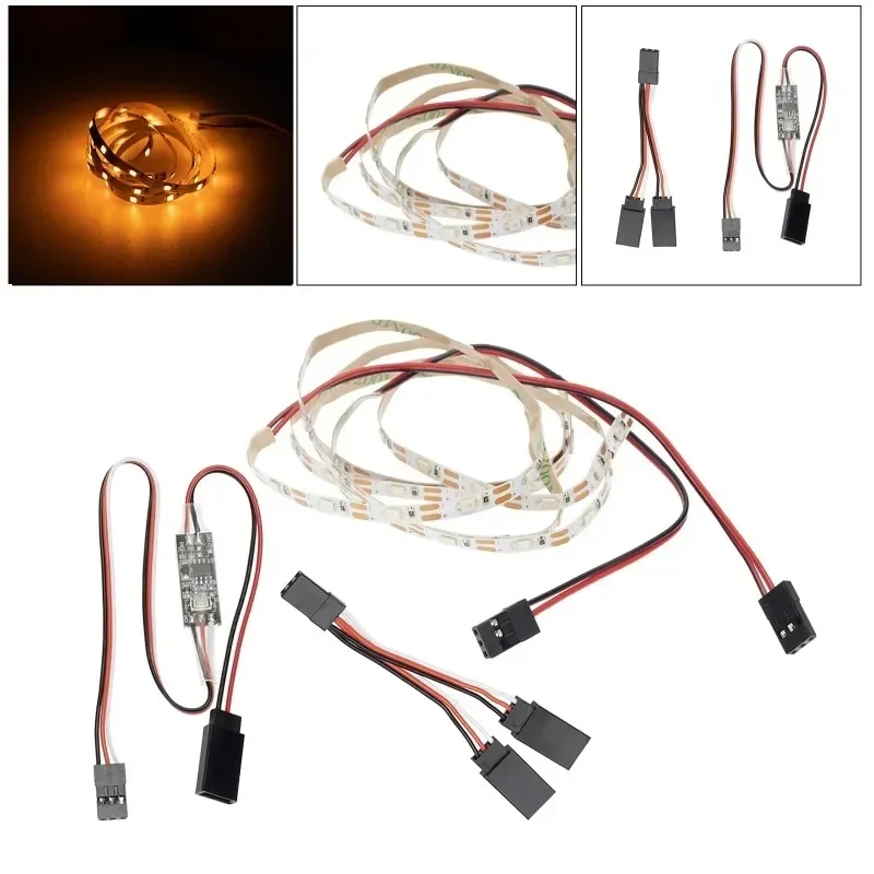 슈퍼 브라이트 리모컨 LED 라이트 스트립 AR 윙 스카이헌터 RC 고정익 비행기 RC 자동차 액세서리