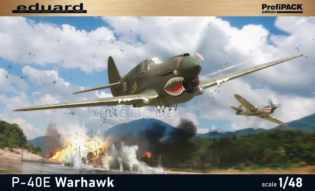 

Eduard Plastic Assembled Aircraft Model Kit 82241 P-40E Warhawk 1/48