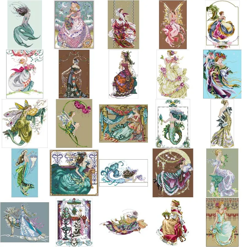 

25-MD-97 fairy tale doll counted 16CT 14CT 18CT DIY Cross Stitch Sets Chinese Cross-stitch Kits Embroidery Needlework