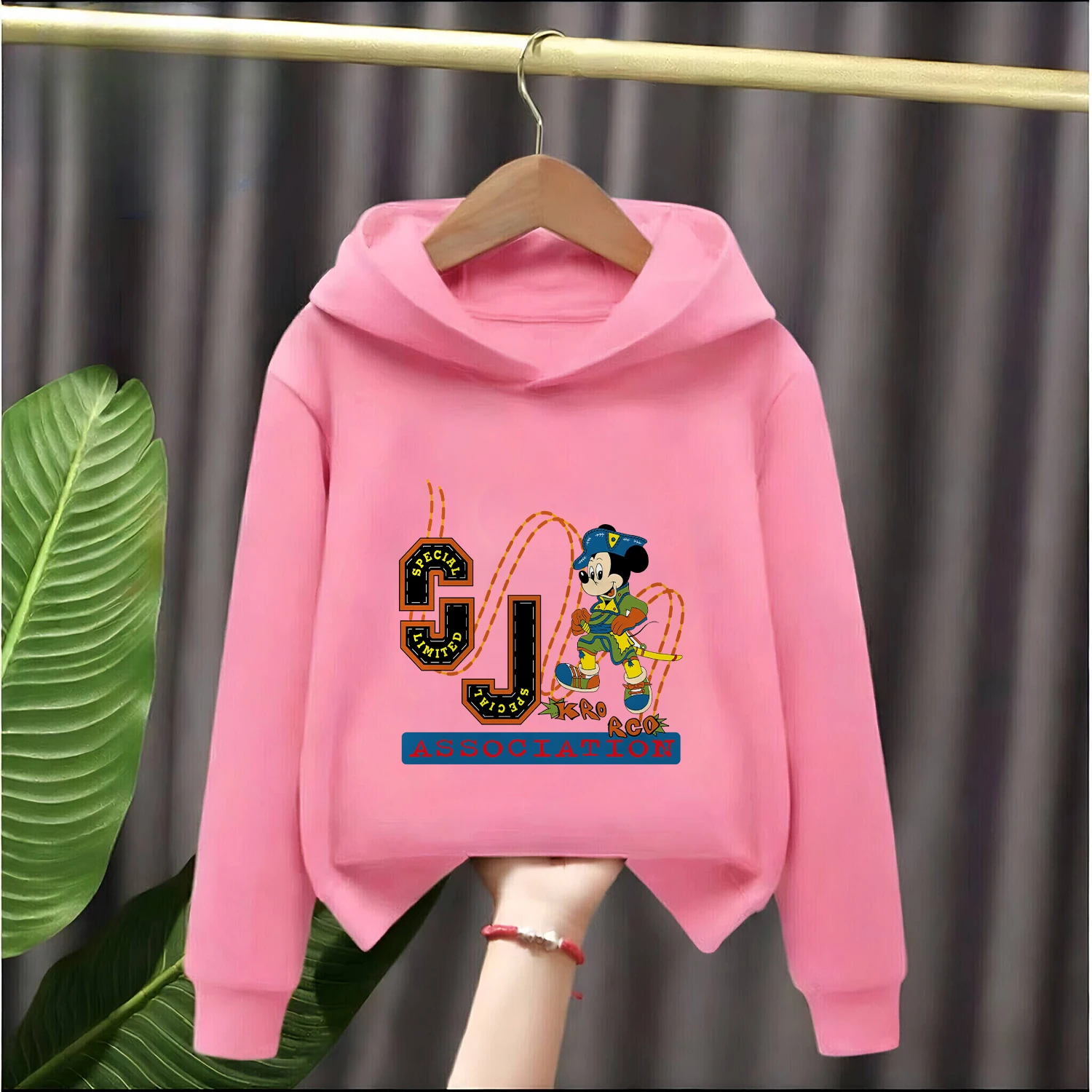 Disney Kinder-Winter-Kapuzenpullover, mit Fleece gefüttert, verdicktes Cartoon-Design, warmes Oberteil