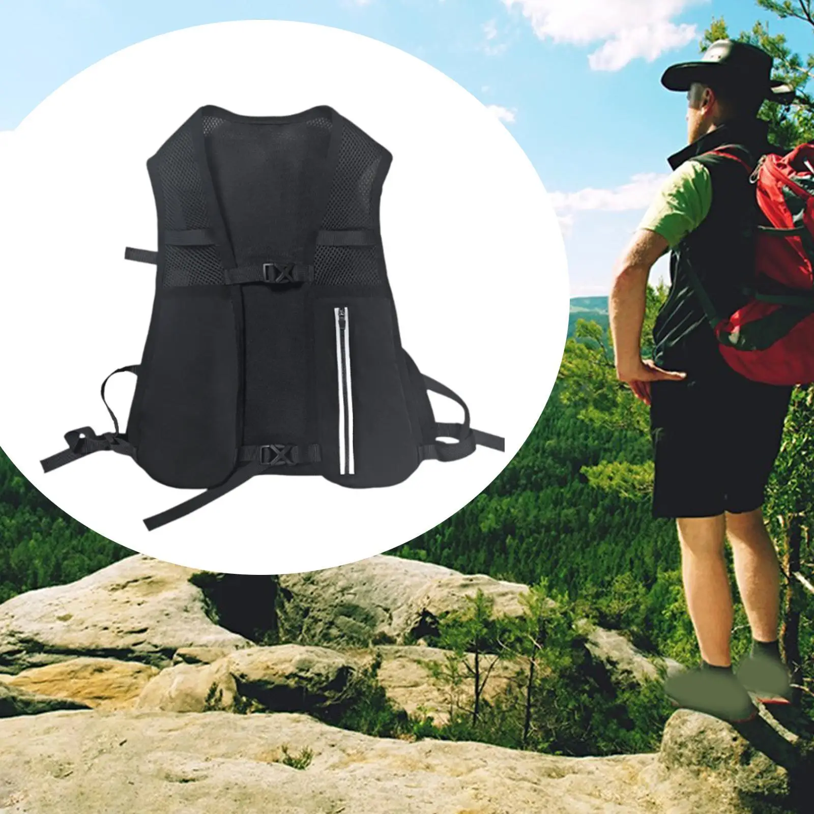 ランニングベスト 大容量 マルチポケット 軽量 ハイドレーションパック ランニング ジョギング サイクリング キャンプ ハイキング用 ハイドレーションベスト