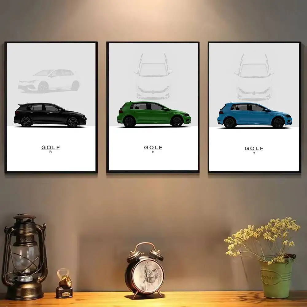 جولف 8 R GTI V-VW 2022 ملصق ذاتي اللصق لغرفة النوم ديكور المنزل ملصقات عالية الجودة اللوحة جدار الفن