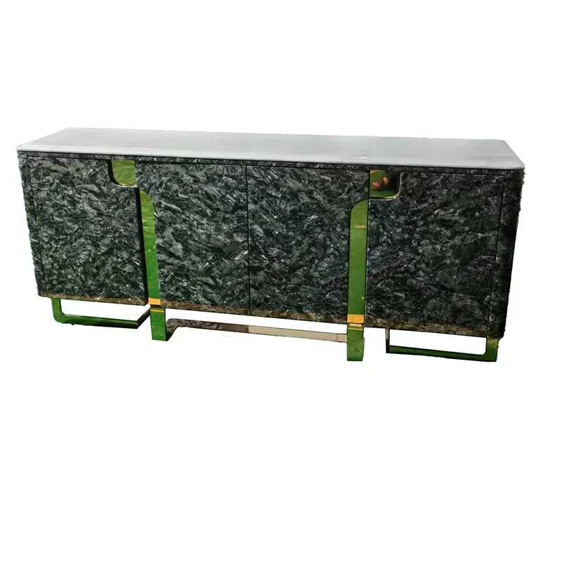 TV cabinet living room, metal side cabinet, designer, creative entrance cabinet