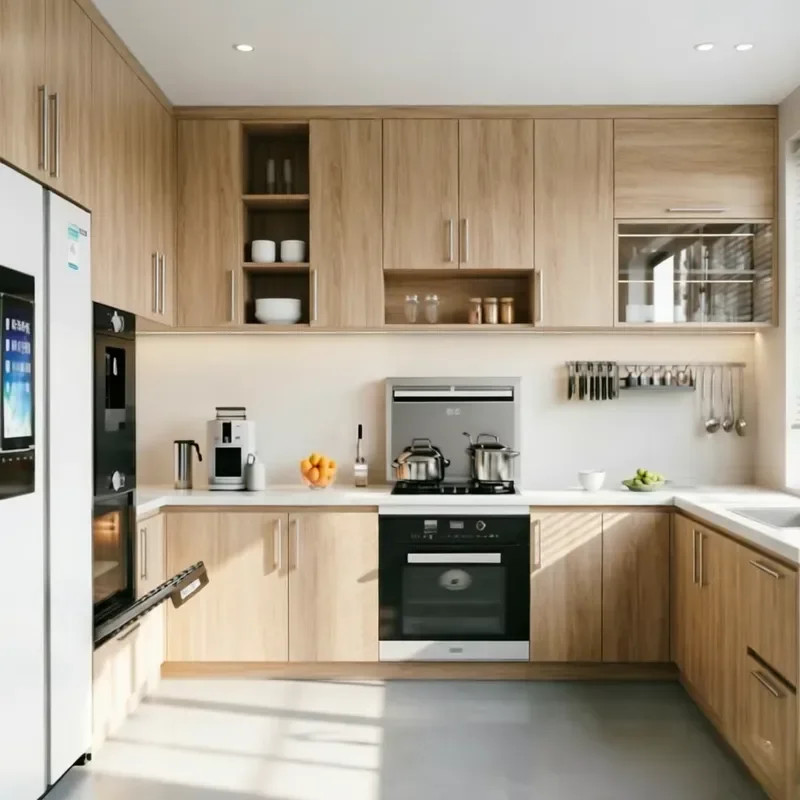 High End Custom Kitchen Cabinets With Dark Gray Finish and White Quartz Top for Modern Villa Renovation Projects