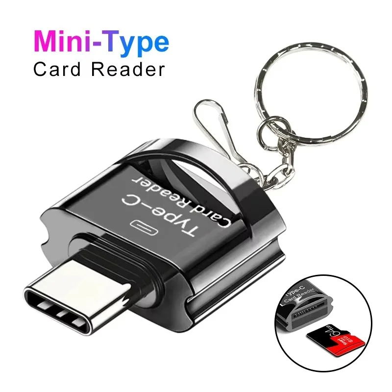 Portable OTG Type C To TF Adapter Type C To Micro-SD Card Reader Mini Type-C Memory Card Reader For Laptops Mobile Phone Xiaomi
