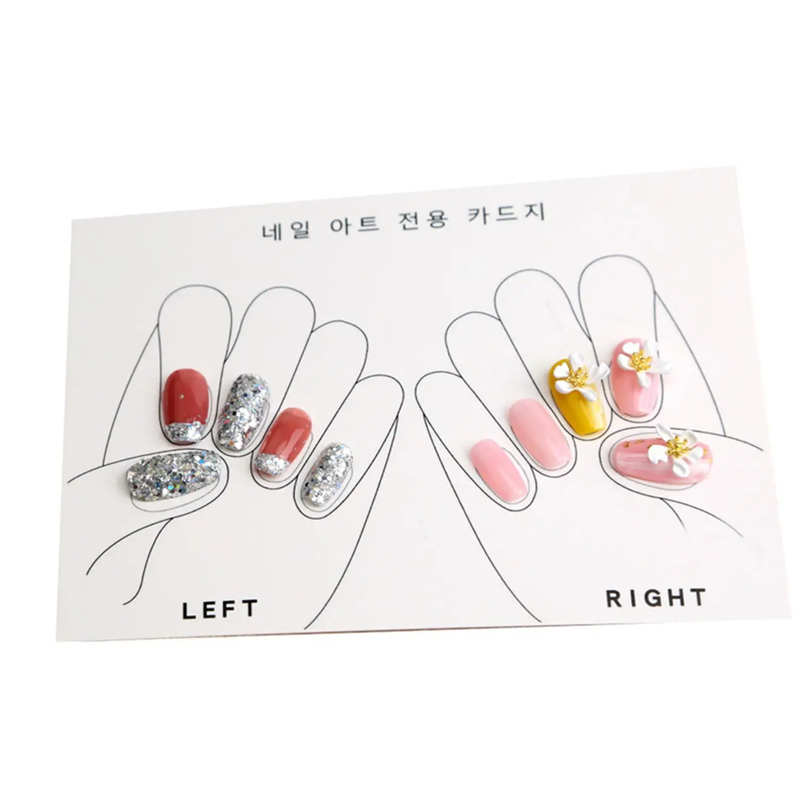 

10pcs Nail Art Display Card DIY for Nail Art Accessory Nail Art Photo Props