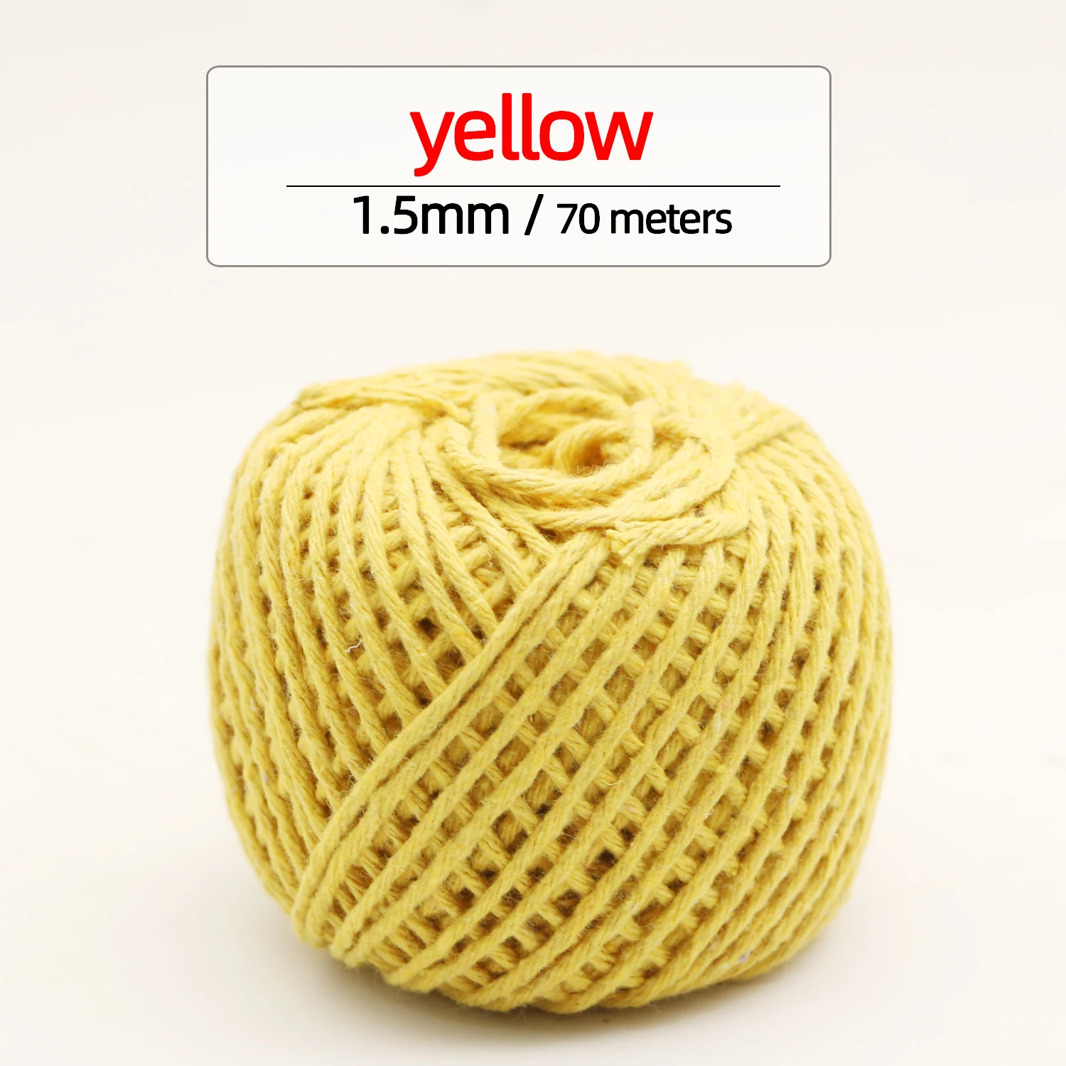 70M/Roll Cotton Bakers Twine String Cord Rope Two-color Cotton Craft Twine Home Textile Gift Packaging Christmas Wedding Decor