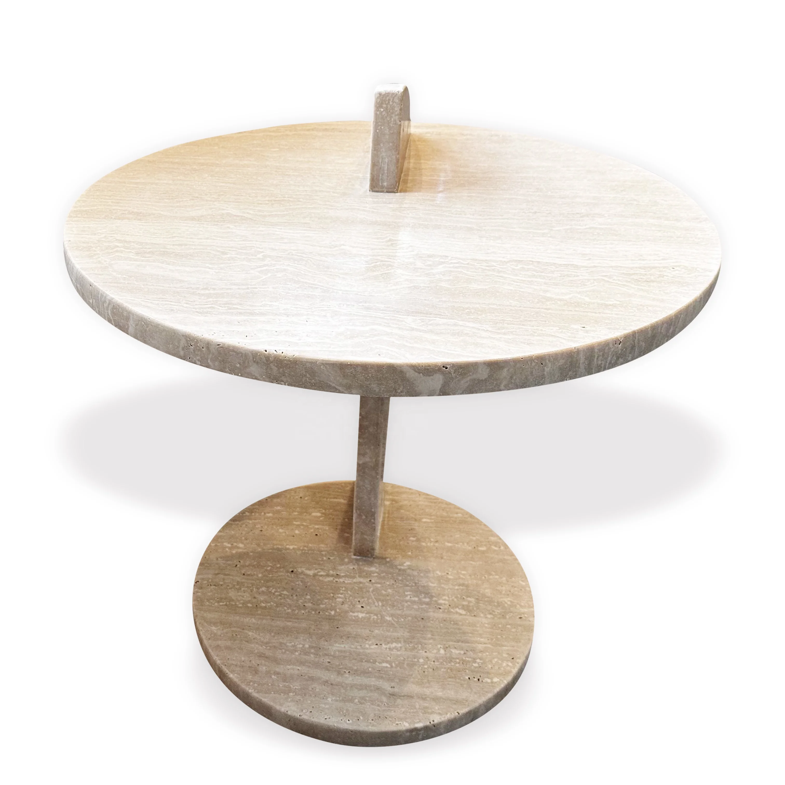 Luxury Modern Travertine Marble Convertible Coffee Table for Hotel Villa Home Decor-Dining Bathroom & Living Room Use