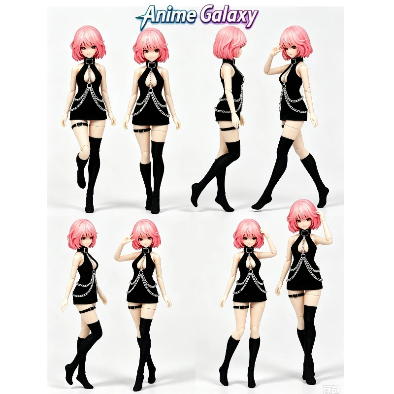 1/12 Scale Mecha Girl Irene 12 Points Bjd Moon Body Doll Clothes Halter Chain Wrap Hip Skirt Outfit