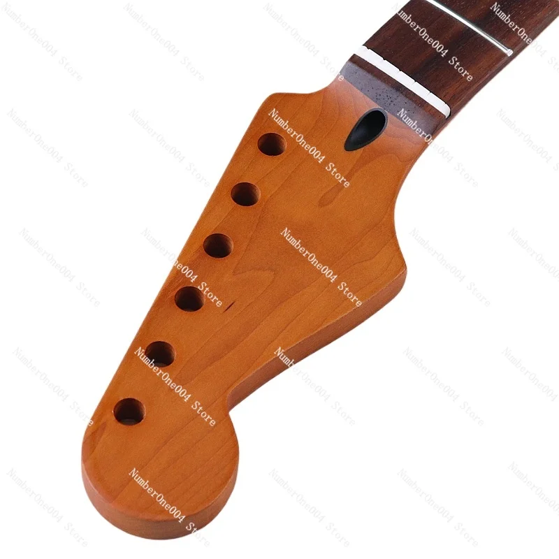 Suitable for Left Hand Neck Roasted Maple Rosewood Backhand Handle 6 Strings 22 Pins Electric Guitar Handle Musical Instrument