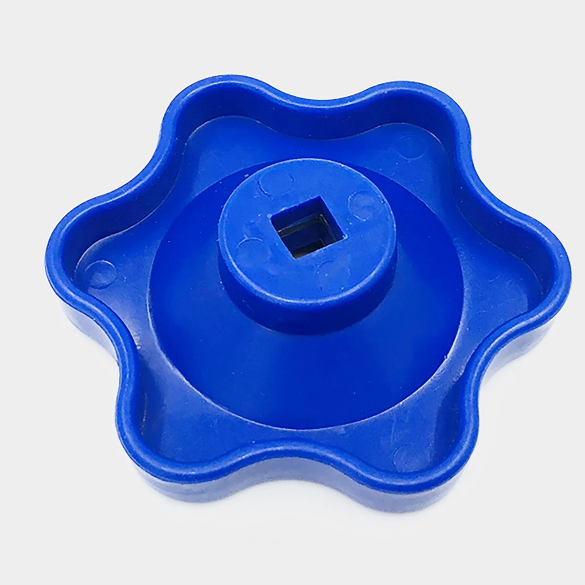 Manopola dell\'interruttore della valvola della maniglia del foro quadrato del fiore di prugna/maniglia esagonale della stella/volantino di plastica