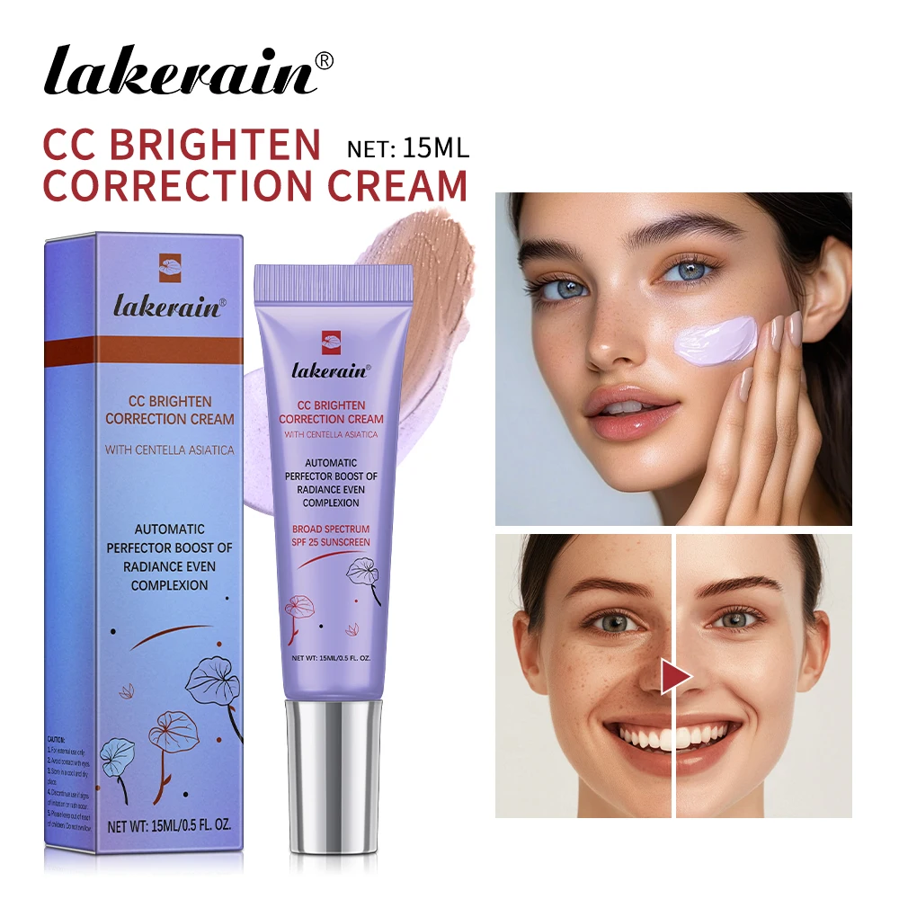 45ml Kleurcorrigerende CC Cream Hydraterende Waterdichte Zweetbestendige Make-up Voordat Concealer Blijvende Vrouwen Make-Up Veranderen CC Crème