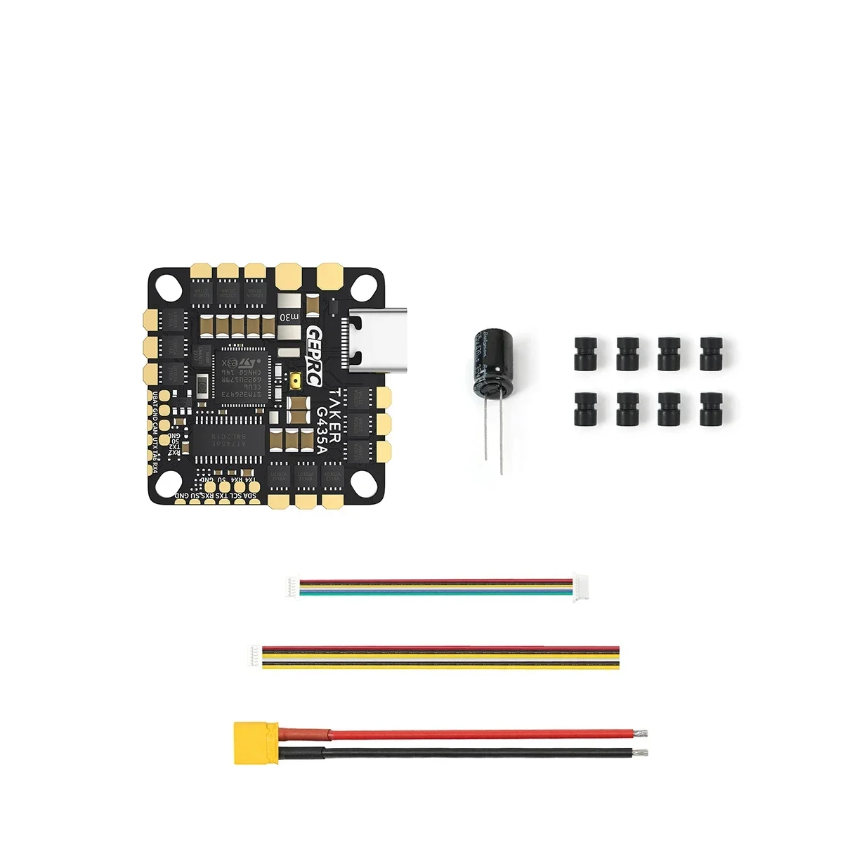 GEPRC TAKER G4 35A AIO G473 Controllore di volo 4in1 35A ESC 2-4S LiPo 25,5X25,5mm 26,5X26,5mm