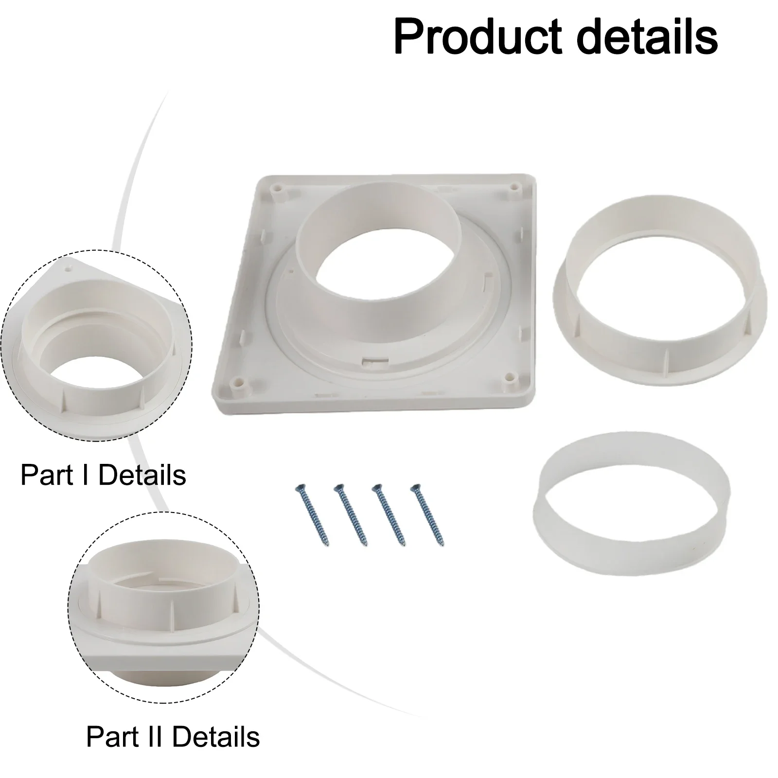 

Home And Commercial Use Dryer Vent Connector Quick Disconnect Quick Connector Residential Commercial Use Robust Materials
