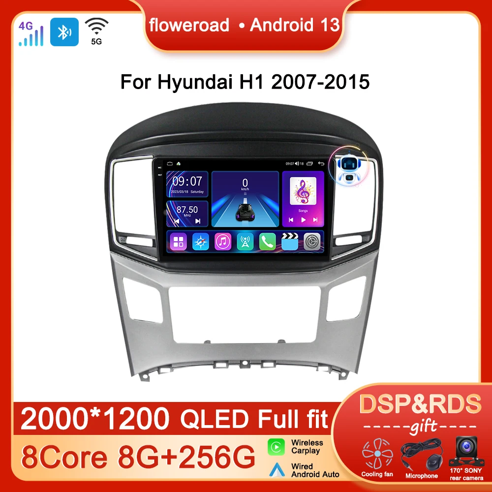 

Car Radio Multimedia Player Android For Hyundai H1 Grand Starex i800 TQ 2007-2015 Navigation GPS Auto Carplay Stereo NO 2DIN DVD