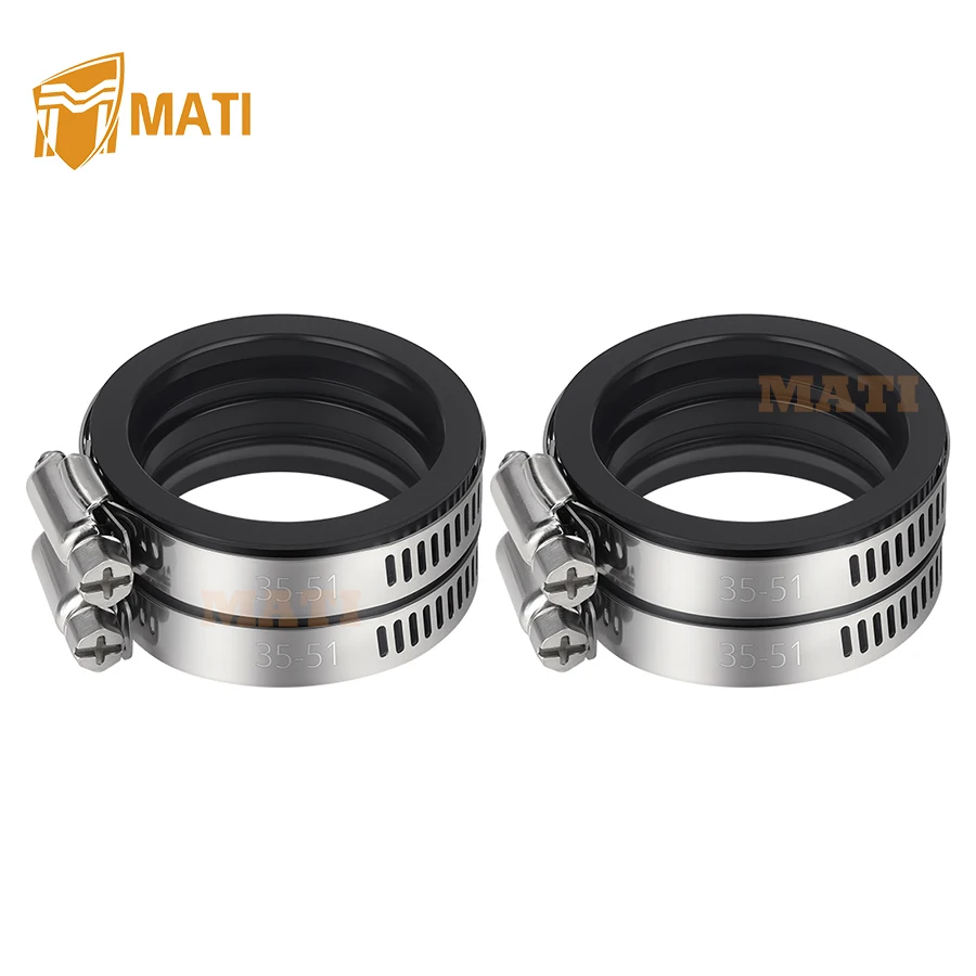 M MATI 2Pcs Carburetor Intake Manifold Boot For Honda Shadow 700 750 VT700C VT750C 1983-1987