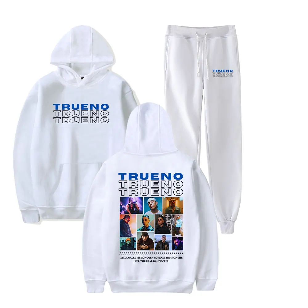 Rapper Trueno Album Tour Vintage 90s HOODIE Merch Hoodies Set Men Women Hoodies Pants Outerwear Two-Piece Suit PULLOVER