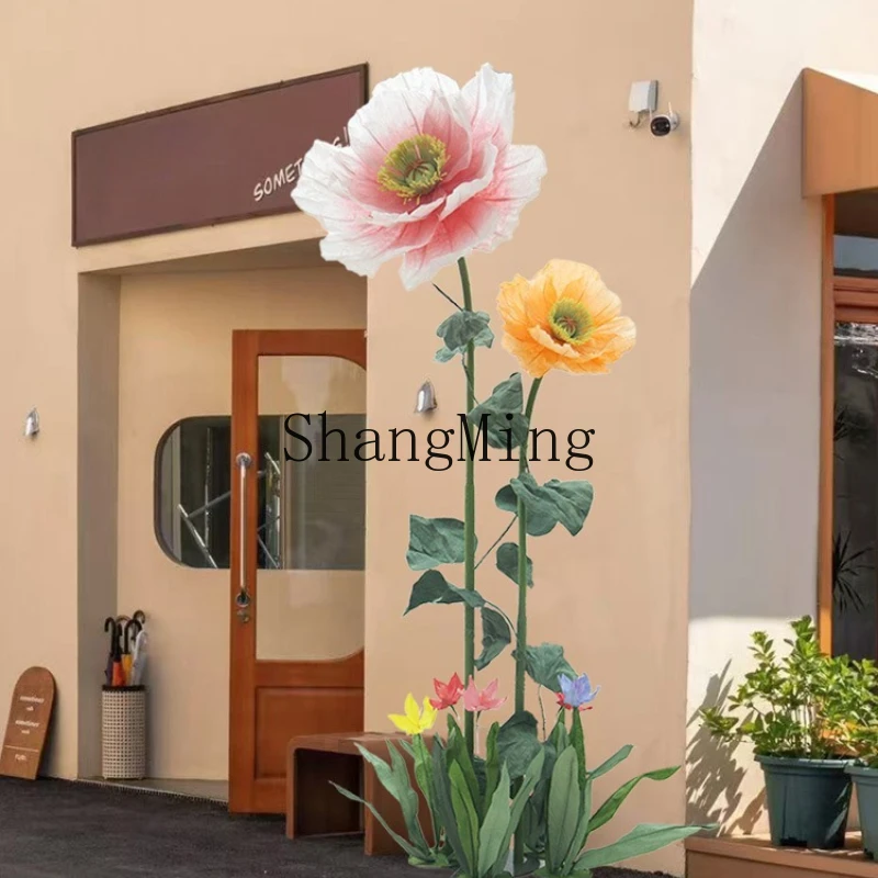 

ZYY Wedding Road Flower Shop Restaurant Decoration Ornament Window Arrangement Activity Props Paper Flowers