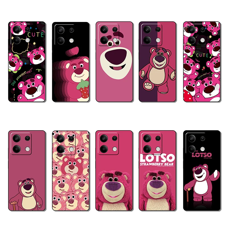 Xiaomi Mi 8 9 9T 11 Lite 11i 10T Pro Strawberry Bear Creative design phone case