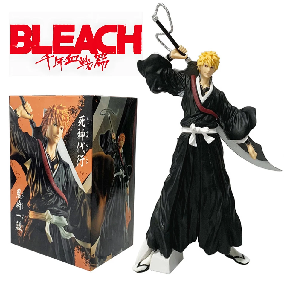 Anime Bleach Anime Figure Kuchiki Byakuya Kurosaki Ichigo Action Figure Toushirou Figurine Statue PVC Model Collection Toy Gift