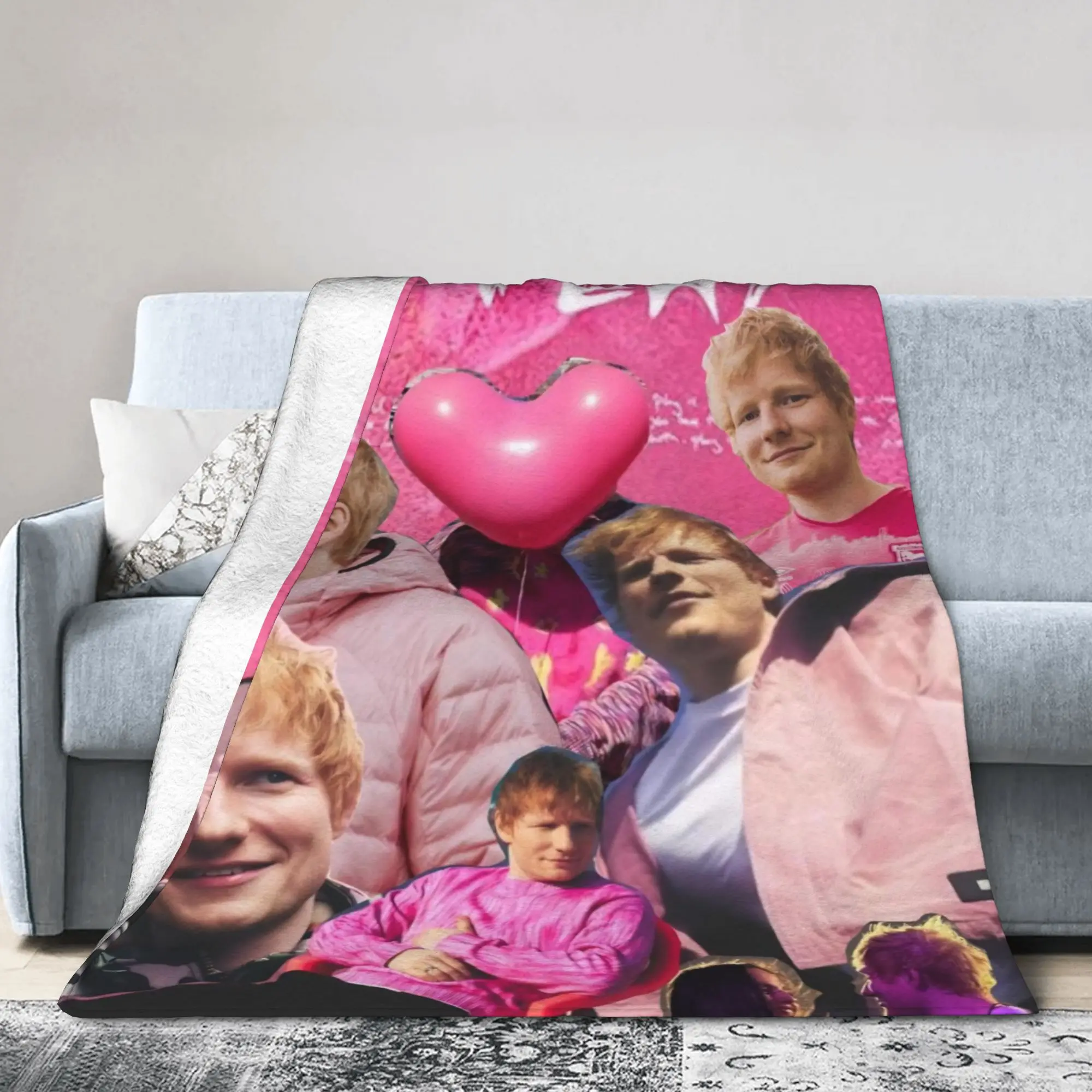 

Одеяло Ed Sheeran Loop Tour 2026, супер мягкое фланелевое одеяло с лечебными подарками, плюшевое тонкое одеяло