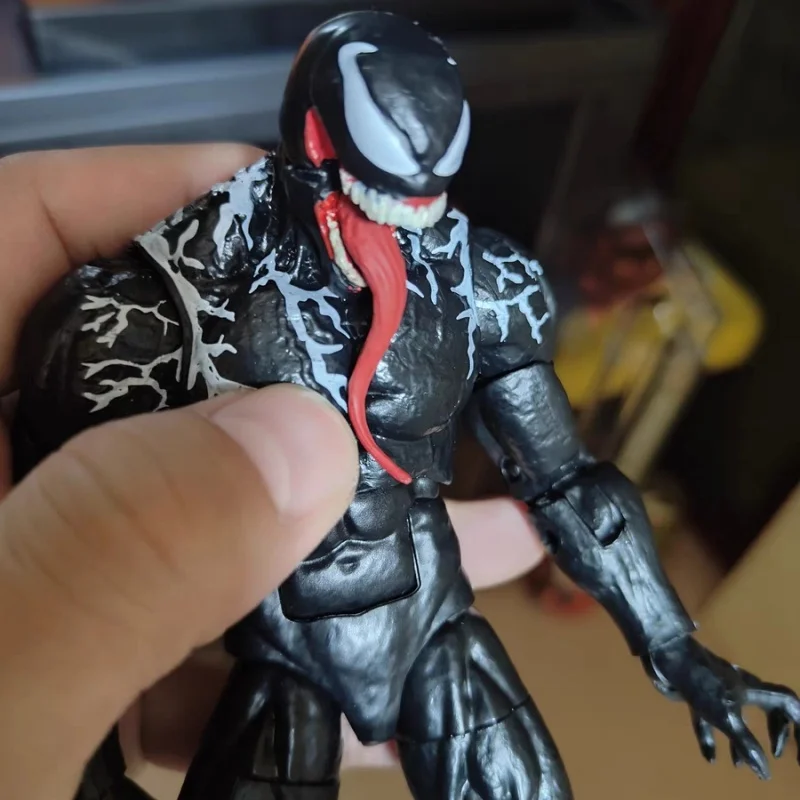 

Marvel Мстители SHF Venom Marvel Movie Venom 2-суставная мобильная кукла игрушка ручной работы кулон детская игрушка украшение для рабочего стола подарок