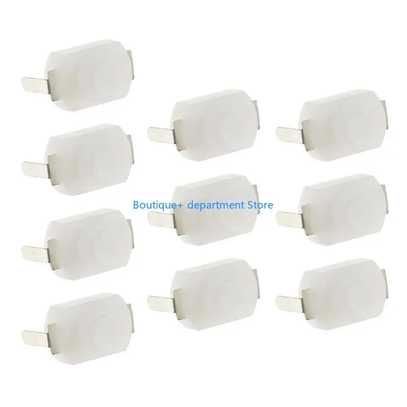 E1PD 10Pcs Auto Locking Push Button Switches Easy to Install Torch Push Button Switches
