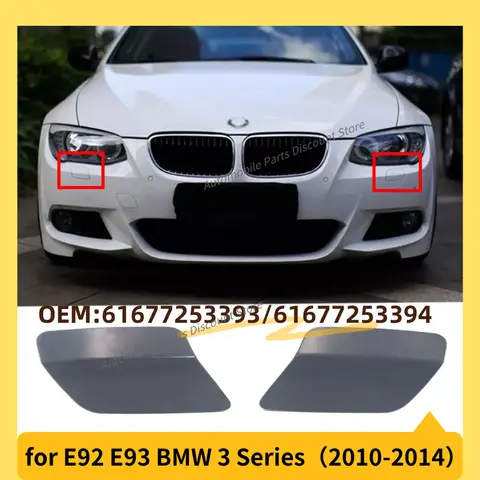 2010-2014 E92 E93 BMW 328i 328xi 335i 335is 335xi M 앞 범퍼 헤드 라이트 와셔 노즐 커버 캡 61677253393 61677253394