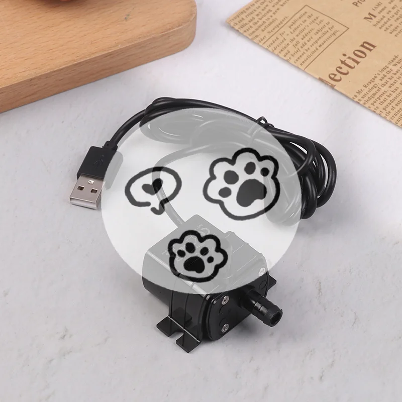 

Ultra-quiet Brushless DC USB Water Pump 5V 1W 130L/H Lift 100CM Submersible Fountain Aquarium Circulating Micro Water Pump