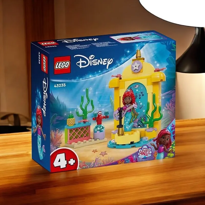43235/76157 Panggung Musik Putri Ariel, Mainan Ariel dengan 2 Karakter Ikonik, Ide Hadiah Menyenangkan untuk Penggemar Acara TV, Anak Perempuan dan Laki-Laki