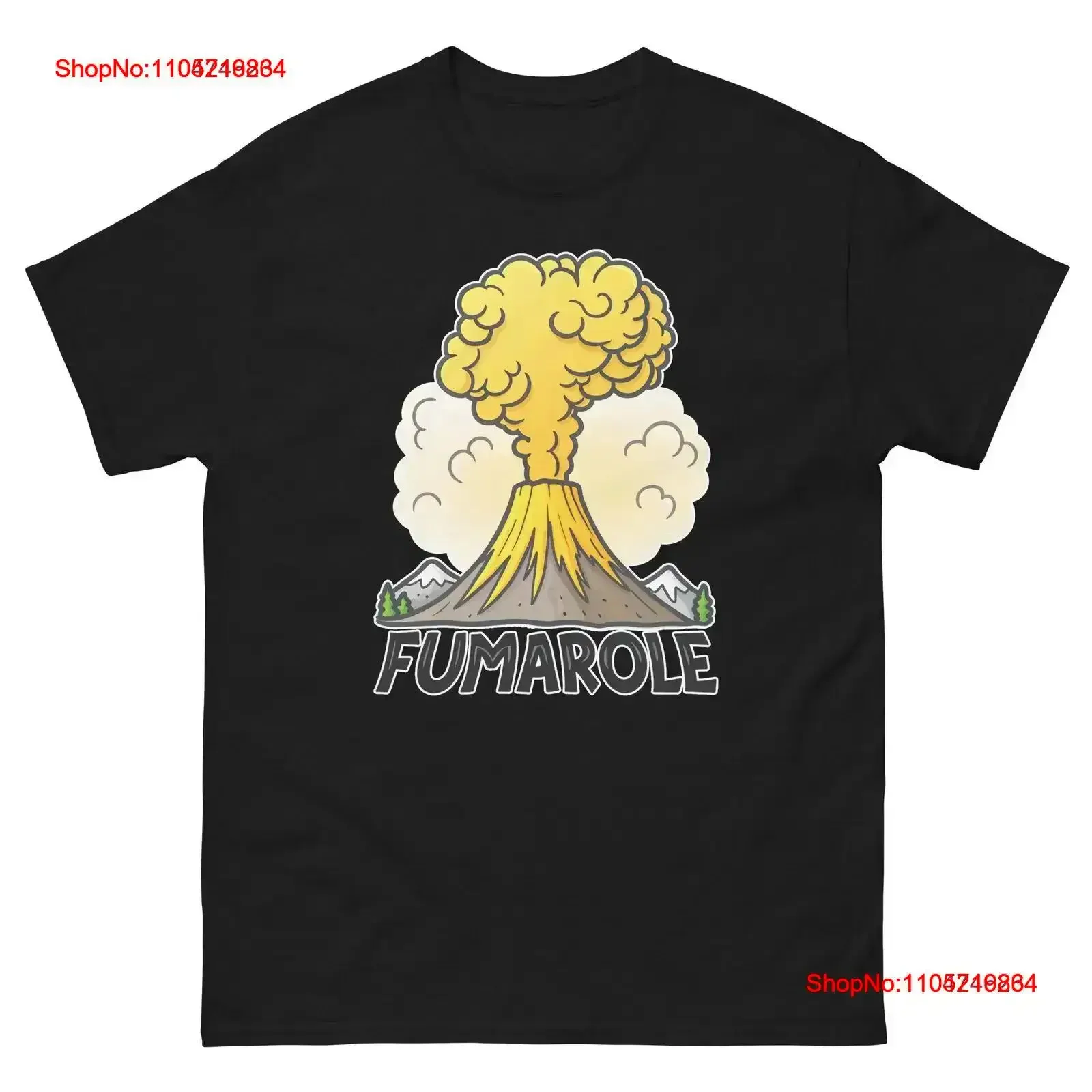 تي شيرت Fumarole Geographical Landscape Location Scenery تي شيرت عتيق مصمم ملابس عصرية ممتدة ناعمة كاجوال عتيقة #1