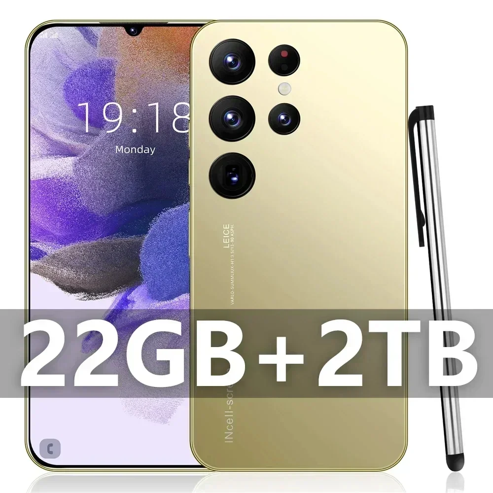 Original S24 Ultra Smartphone 16GB+1TB Face Unlock Phone 7800mAh Android 7.3 HD Phone Dual SIM 5G Phone