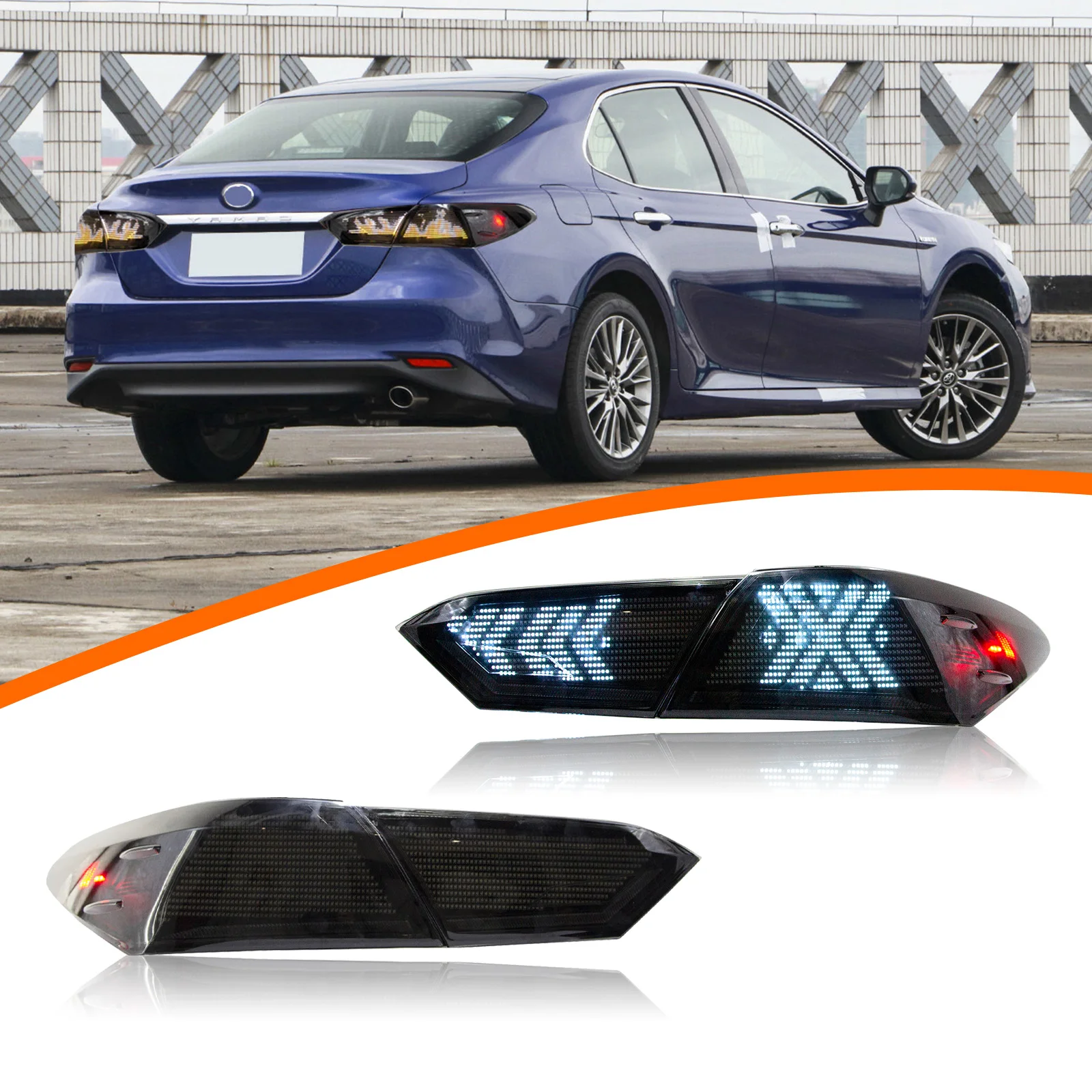 

DK Motion LED Tail Lamp For Toyota Camry 2018-2021 Digital Dynamic Modified Taillight