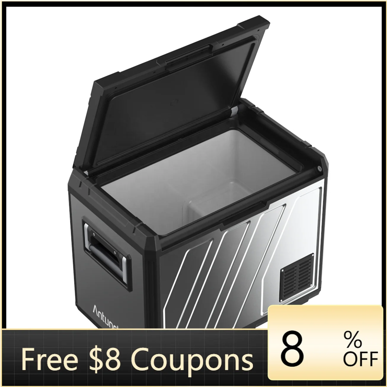 ZAIQU Caravan 12v 24v Portable Refrigerator Dc Fridge Compressor Freezer Metal 316 Material