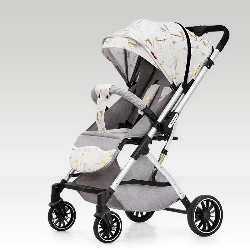 

Baby Stroller Bidirectional Lightweight High-view Baby Carriage Sit-down Lie-down Children's Handcart Baby Walking Gadget