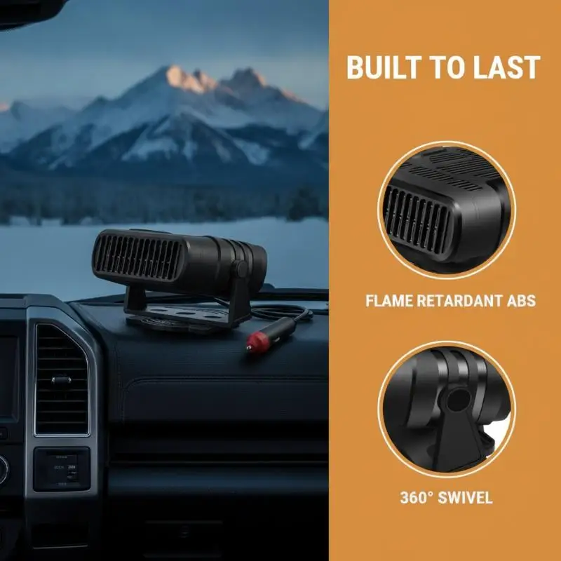 Dual Mode 12V Car Heater Fast Heating Auto Windshield Defroster Demister 1Pcs Anti-Fog Device for Cold Weather Driving