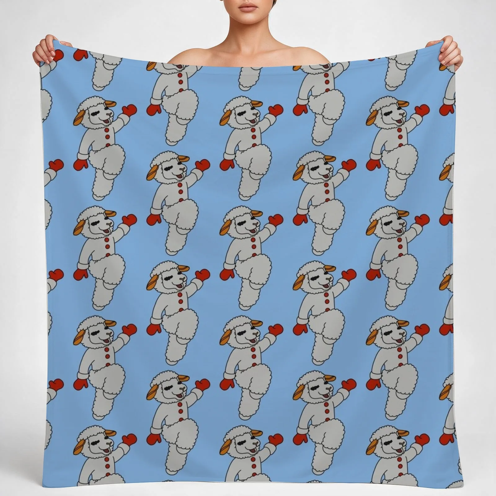Lambchop dancing fan art Throw Blanket couch cozy soft plush fuzzy picnic outdoor blanket