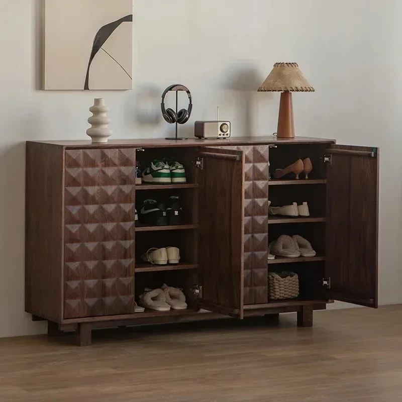 

/*/Universal Simple Shoe Rack Modern Solid Wood Nordic Cupboard Black Shoe Stand Modern Storage Zapatero Lounge Suite Furniture