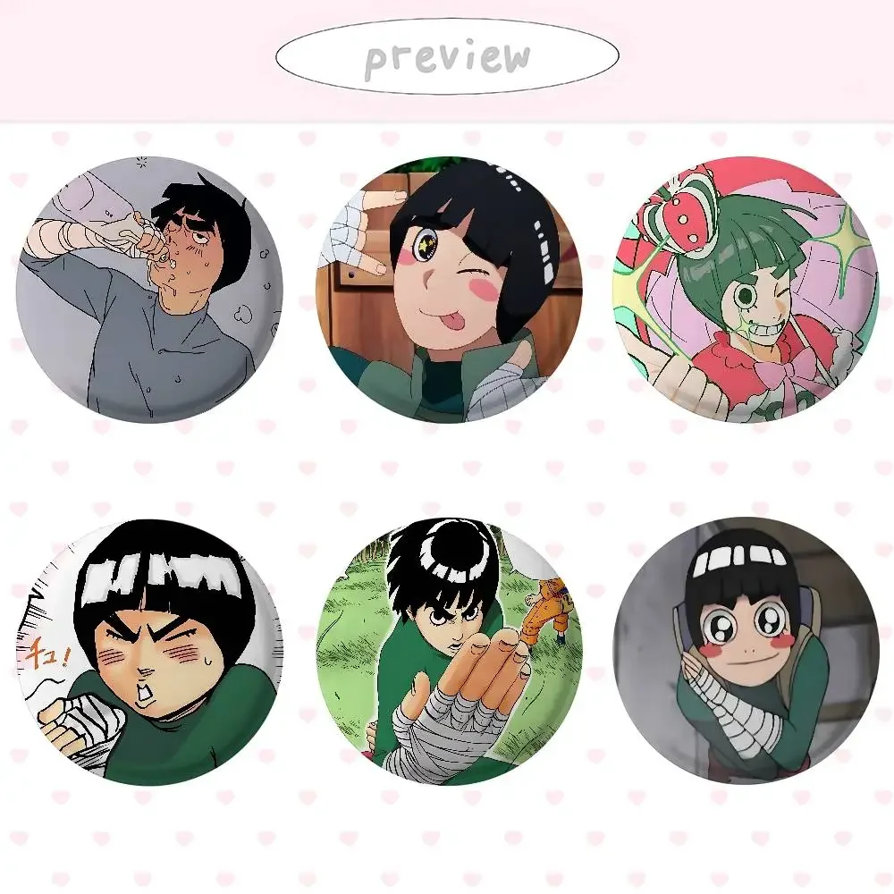 Anime R-Rock Lee Cover Brooches Funny Meme Badge Fashion Jewelry Gifts