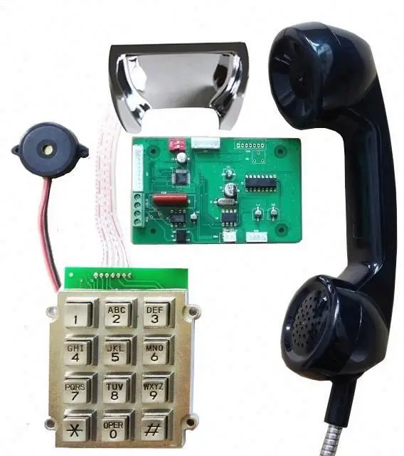 J&R Technology Handset Telephone Kits with Standard Twleve Keys Keypad