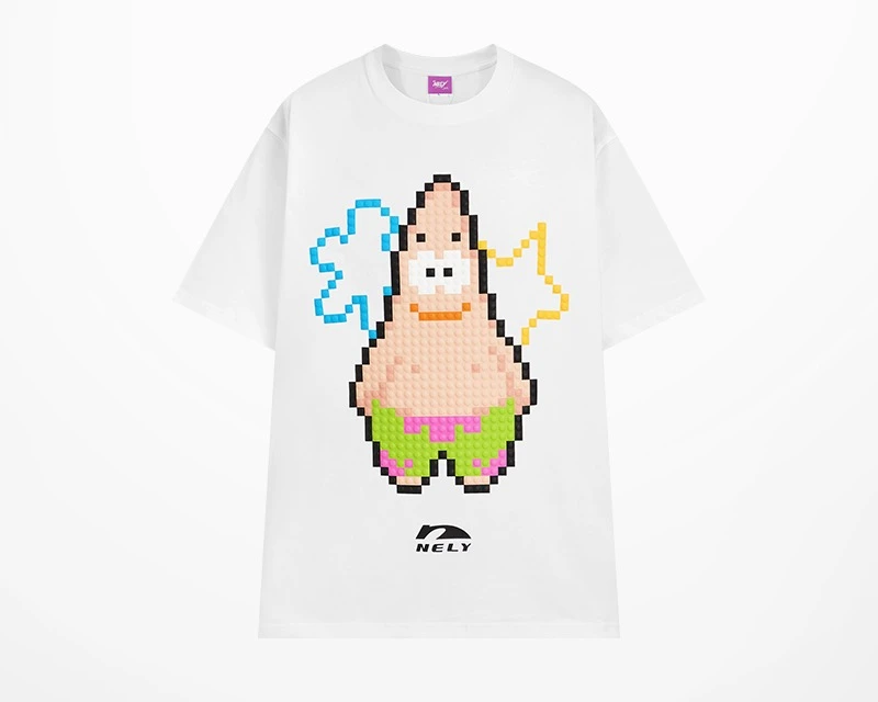 

Футболка с короткими рукавами, мужская трехмерная печать, чистый хлопок, тяжелая мужская одежда, свободный тренд, универсальный американский топ, летний