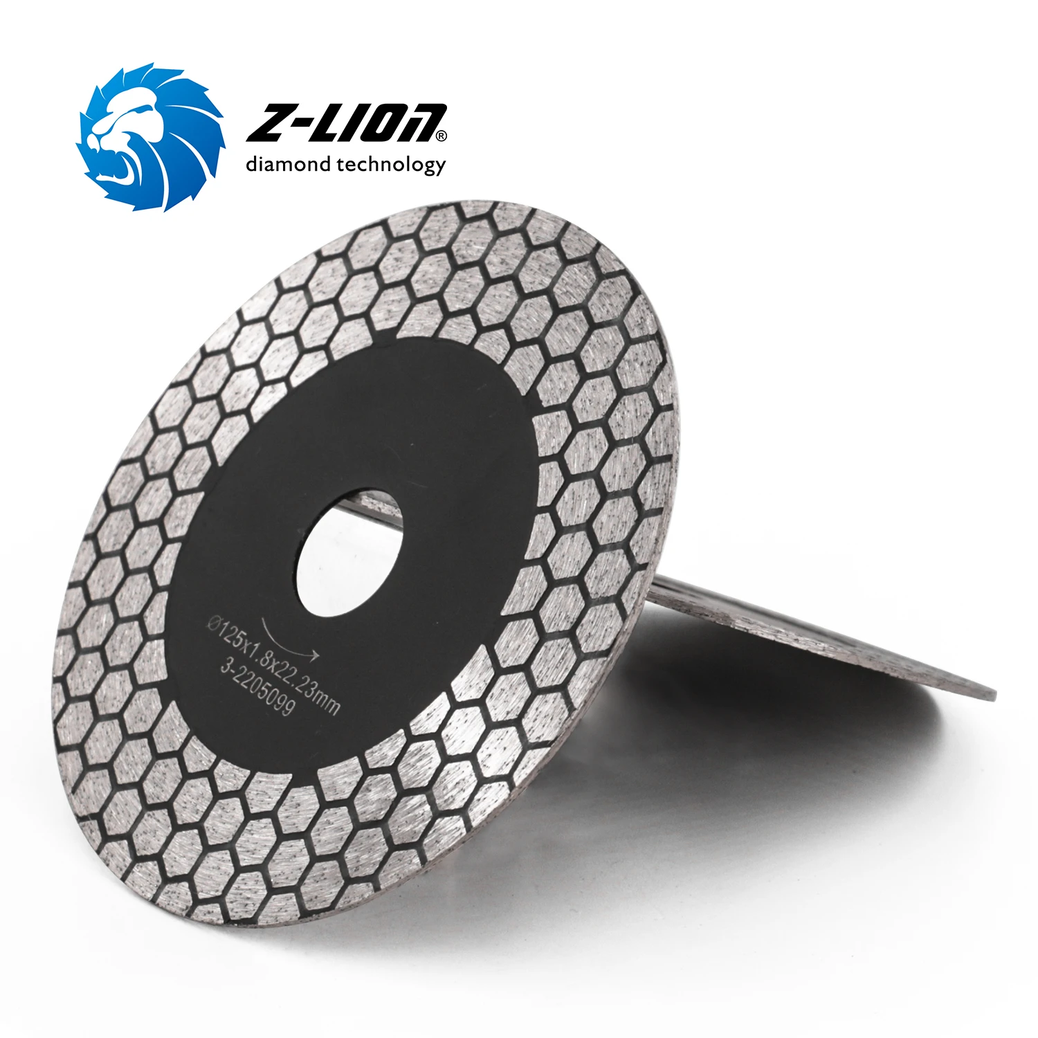 Z-LION 1pc 125mm Diamond Cutting Disc Honeycomb ShapeSaw Blade Wet/Dry Use for Marble Ceramic